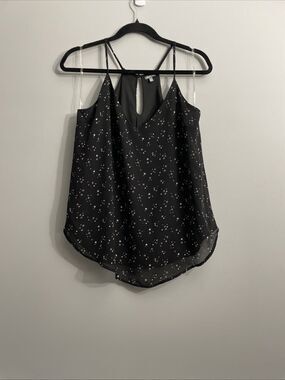 Charlotte Russe Star Print Tank Top Spaghetti Strap Y2K Festival Casual Summer M